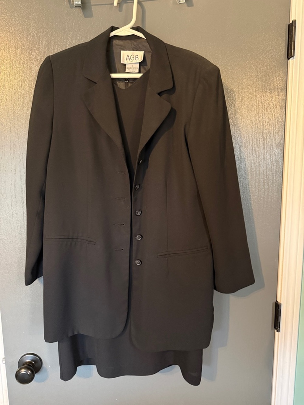 AGB Black Women's Tailored Blazer and Dress Set